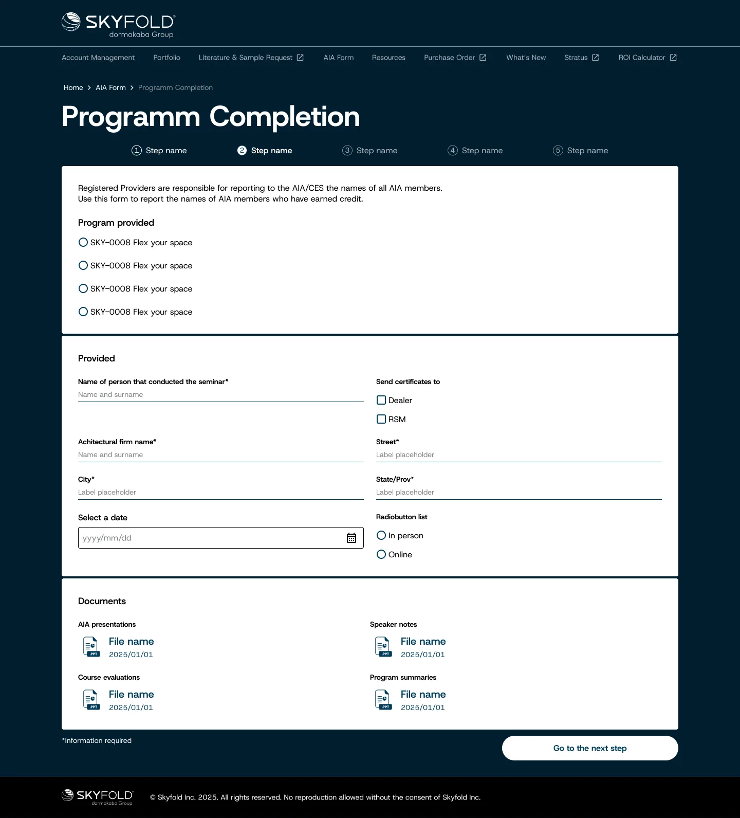 Skyfold: AIA Form Final