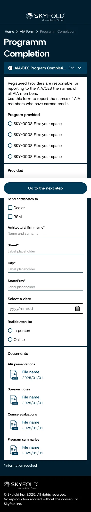 Skyfold: AIA Form Final (Mobile)