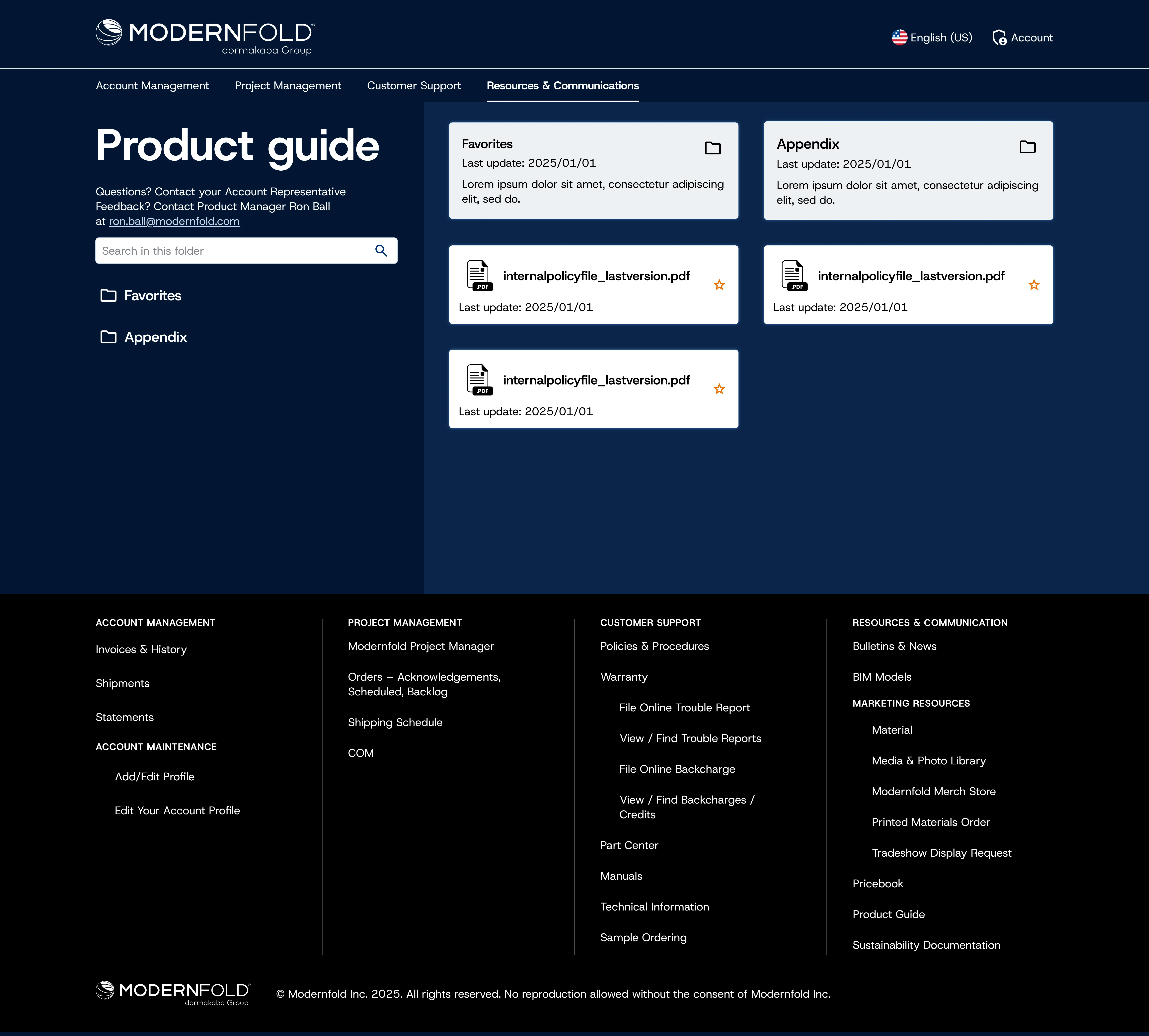 Modernfold: Product Guide Final